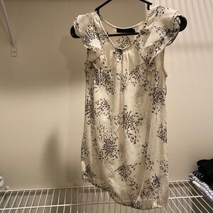 Sheer butterfly ruffle top